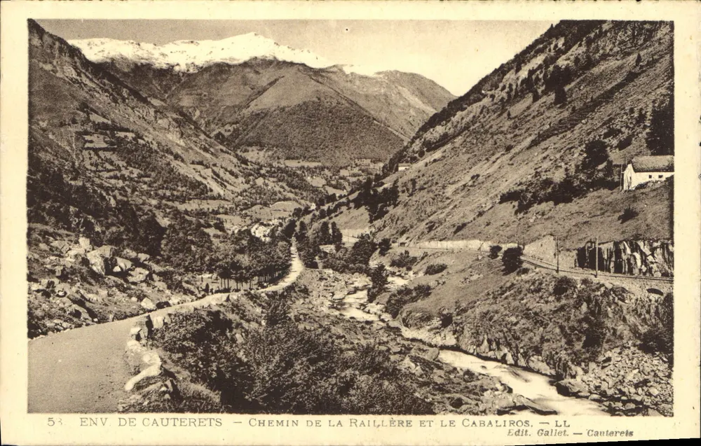 In der Nähe von Cauterets — Chemin de la Raillère und Cabaliros — Edit. Gallet — Cauterets - Vorderseite