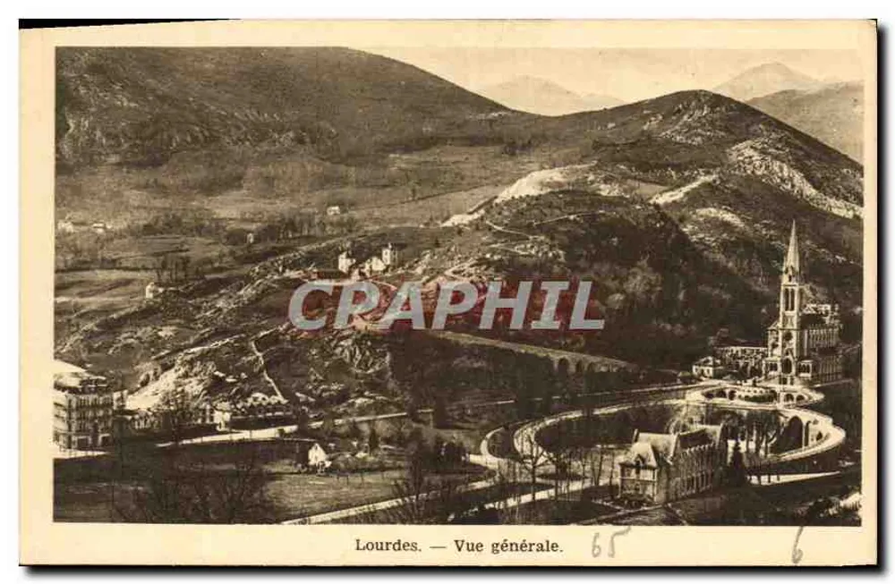 Lourdes — Vista geral — Craphil, n° 65 - Frente