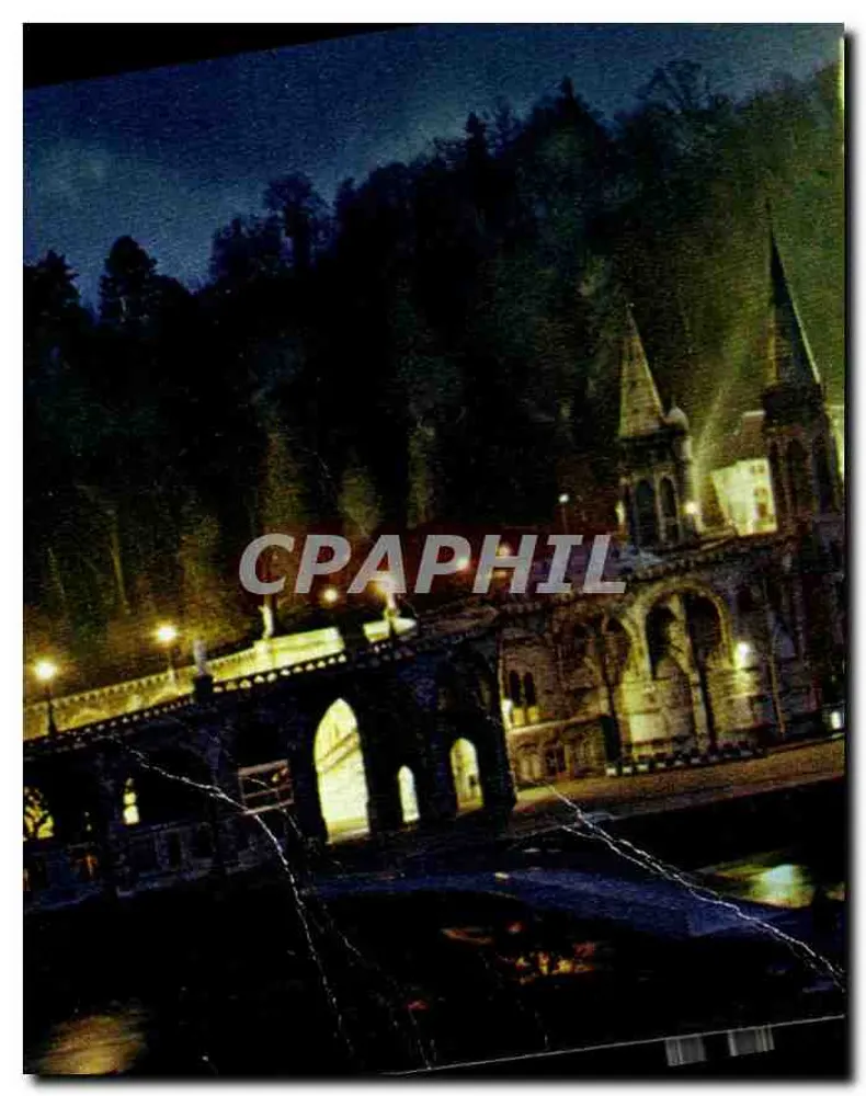 Lourdes — A Basílica Iluminada — Edit. A. Doucet, n° 262 - Frente