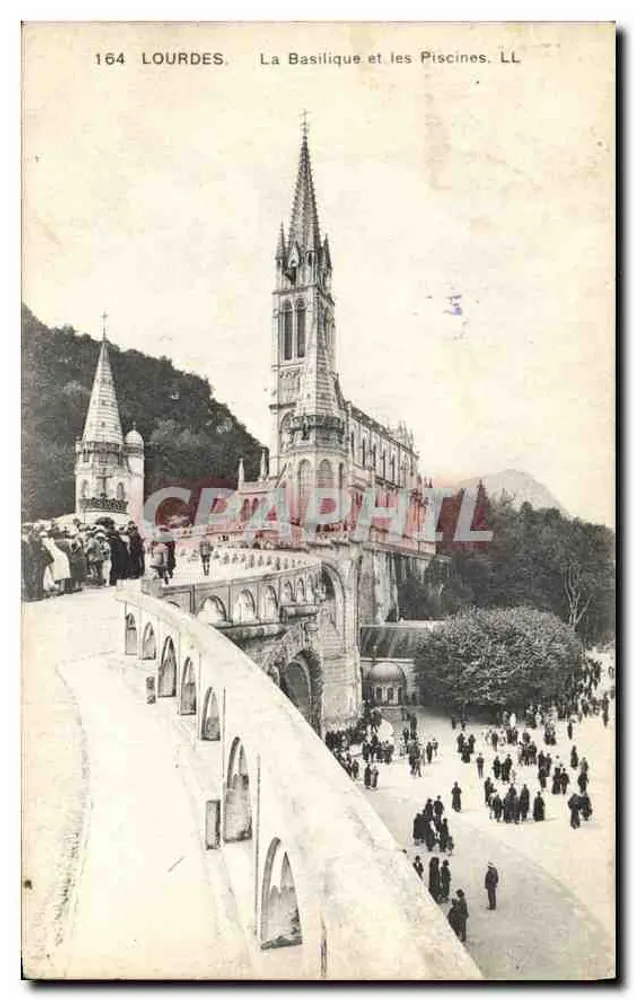 Lourdes — A Basílica e as Piscinas — LL - Frente