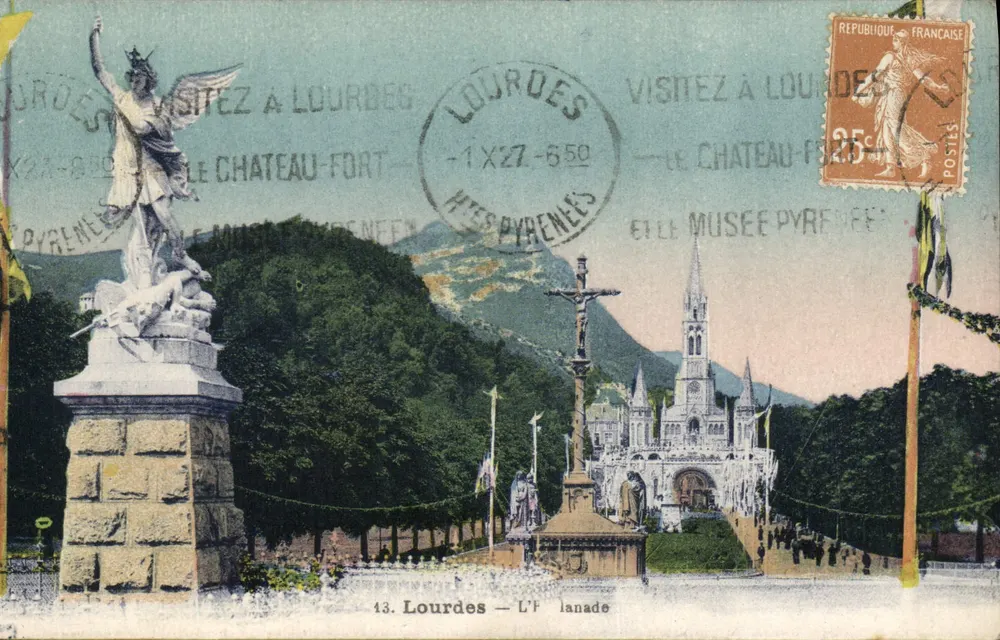 Lourdes — L'lanade — Editor Pallas - n°43 - Frente