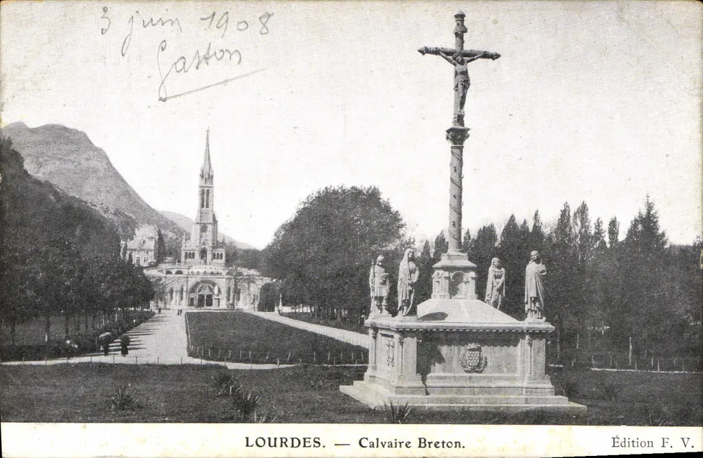Lourdes — Calvaire Breton — Edição F. V. - Frente