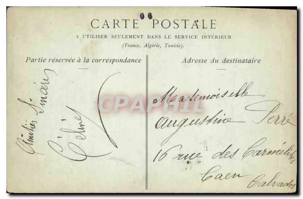 Menton — Allgemeiner Blick vom italienischen Grenzgebiet — Collections ND Phot - Rückseite