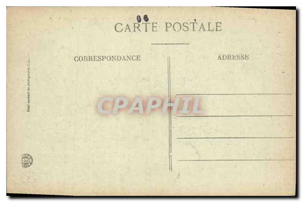 Nice – Die Bucht, Felsen von Pointe du Midi durch eine Welle — Edition Buceta, Nr. 61 - Rückseite
