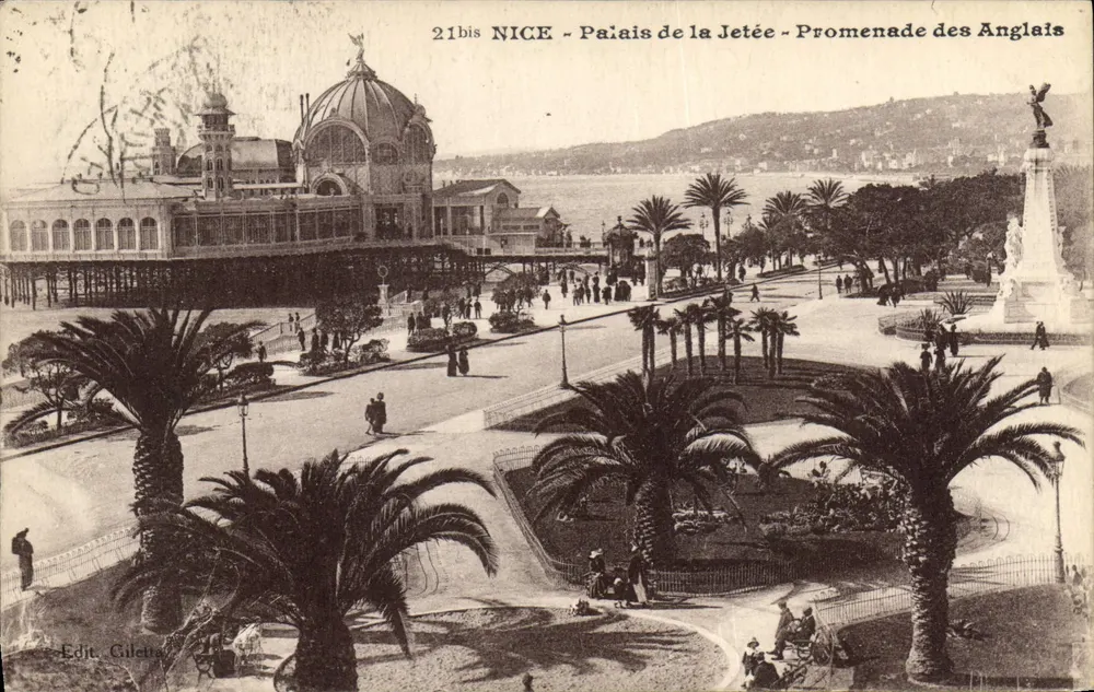 Nice — Palast der Mole — Promenade des Anglais - Vorderseite