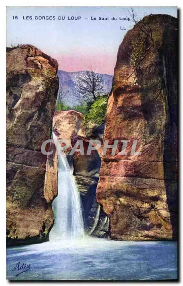 Die Gorges du Loup — Der Saut du Loup — LL — Verleger Artia - Vorderseite
