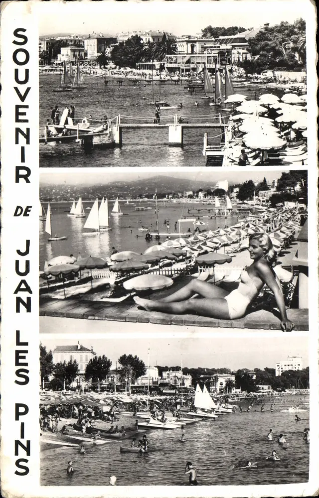 Juan-les-Pins — Lembrança de Juan-les-Pins — Edições Sports Soleil - Frente