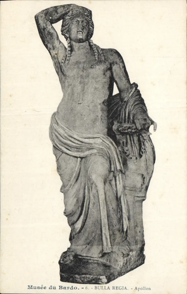 Estatua de Apolo — Museu do Bardo — série 6 — Bulla Regia - Frente