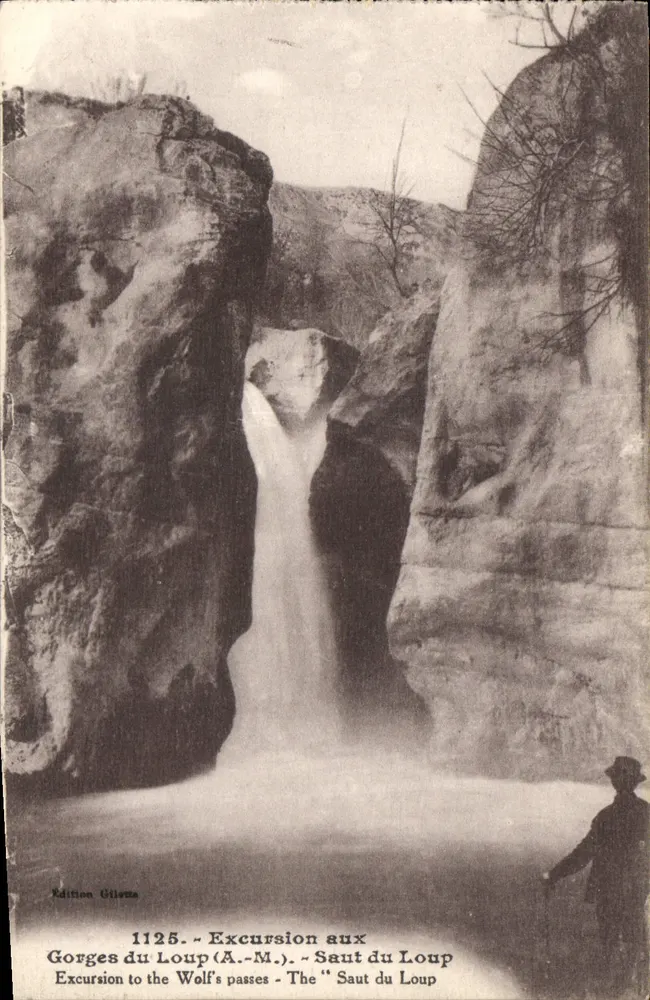 Gorges du Loup (A.-M.) — Saut du Loup — Edizione Giletta, n° 1125 - Recto