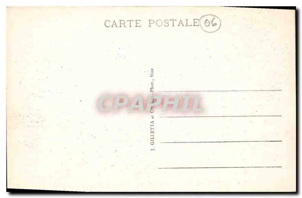 Cannes - Île Sainte-Marguerite - Gefängnis des Eisenmasken — Edit. Gilletta, n° 607 - Rückseite