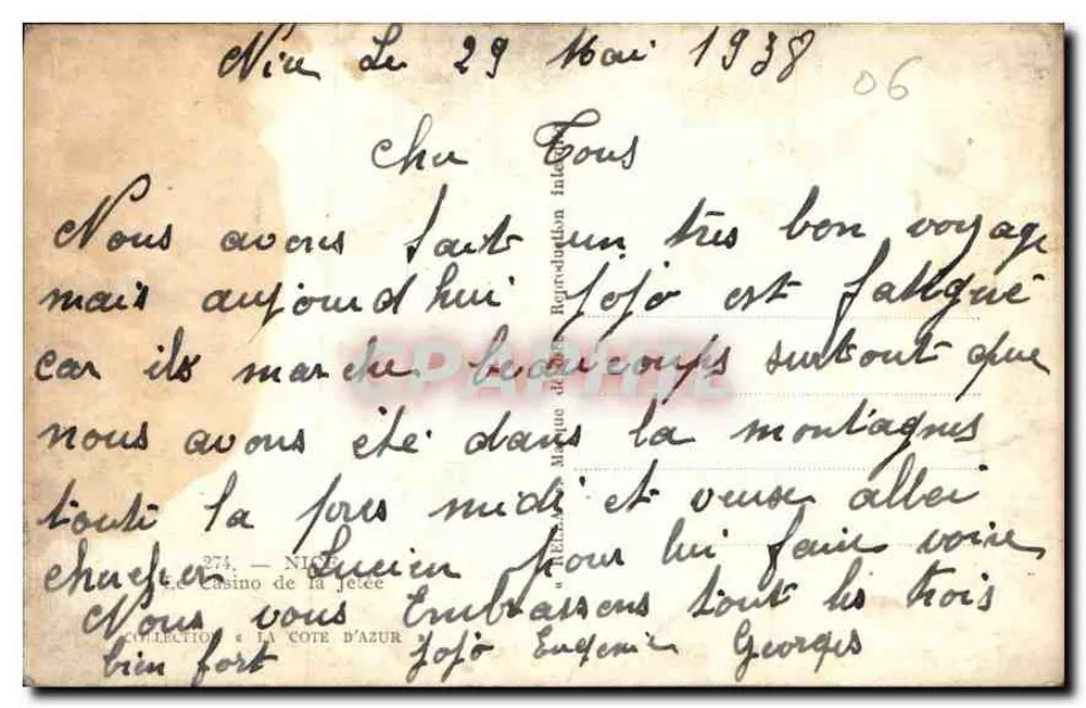 Casino de la Jette — Nice — editor Rellia - Verso