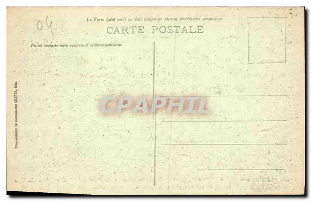 Alpen der Provence — Kette der Alpen — Cime du Diable — Ausflug in die Umgebung von Peïra Cava (A.-M.) — Gletta, n°1323 - Rückseite