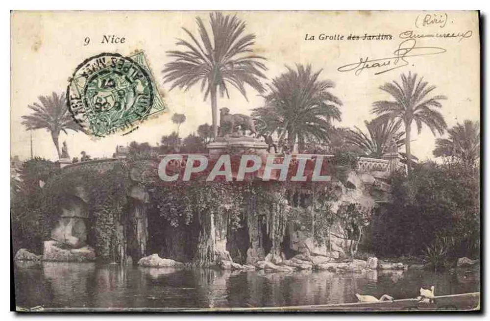 A Gruta dos Jardins — Nice — editor desconhecido, n°9 - Frente