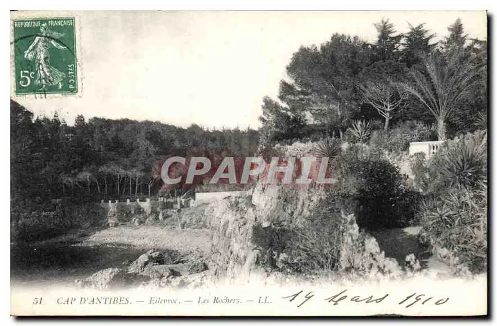 Cap d'Antibes — Eilenroc — Les Rochers — LL. — n°51 - Frente