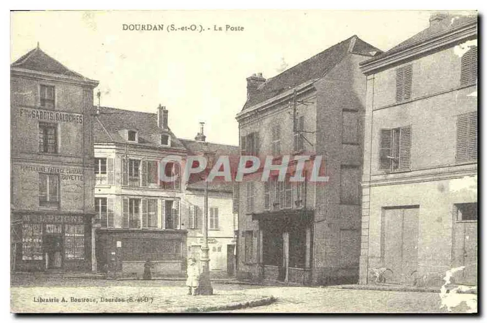 Dourdan (S.-et-O.) - Poczta — Książka A. Boutez, Dourdan (S.-et-O.) - Awers