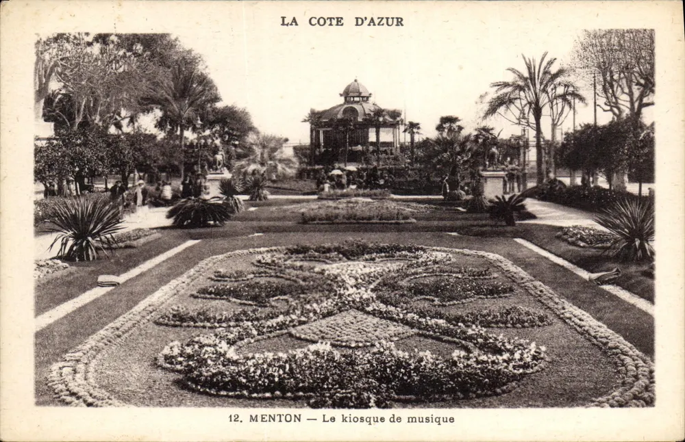 Menton — Der Musikkiosk — Verlag Munier, Nice - Vorderseite