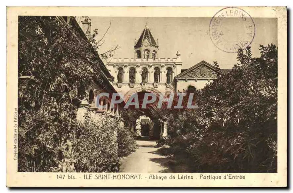 Insel Saint-Honorat — Abtei Lérins — Eingangspforte — J. Gilletta & Cie, Verleger, n° 147 bis - Vorderseite