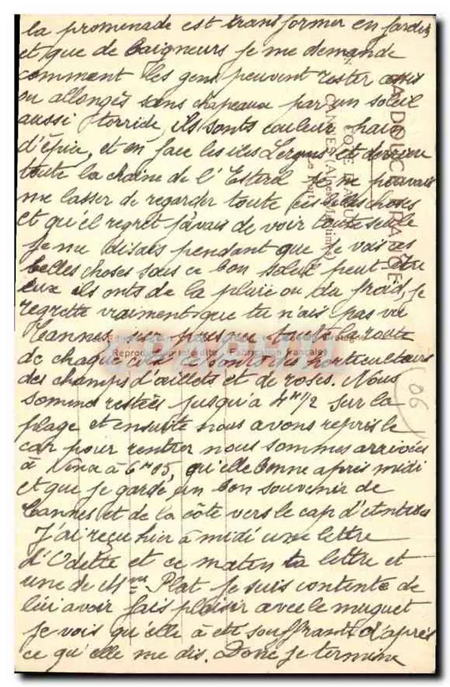 Hafen von Toulon — Ansicht des Hafens mit einem großen Yacht und Booten — Verlag YV017 - Rückseite