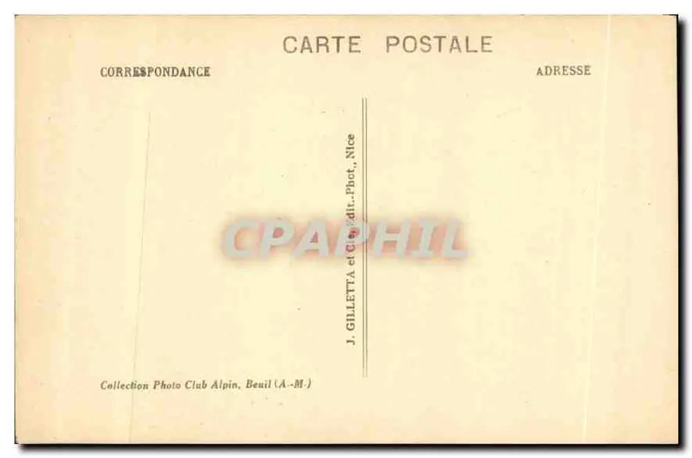 Gorges du Cians — Im Winter — Route de BEUIL (A.-M.) - Rückseite