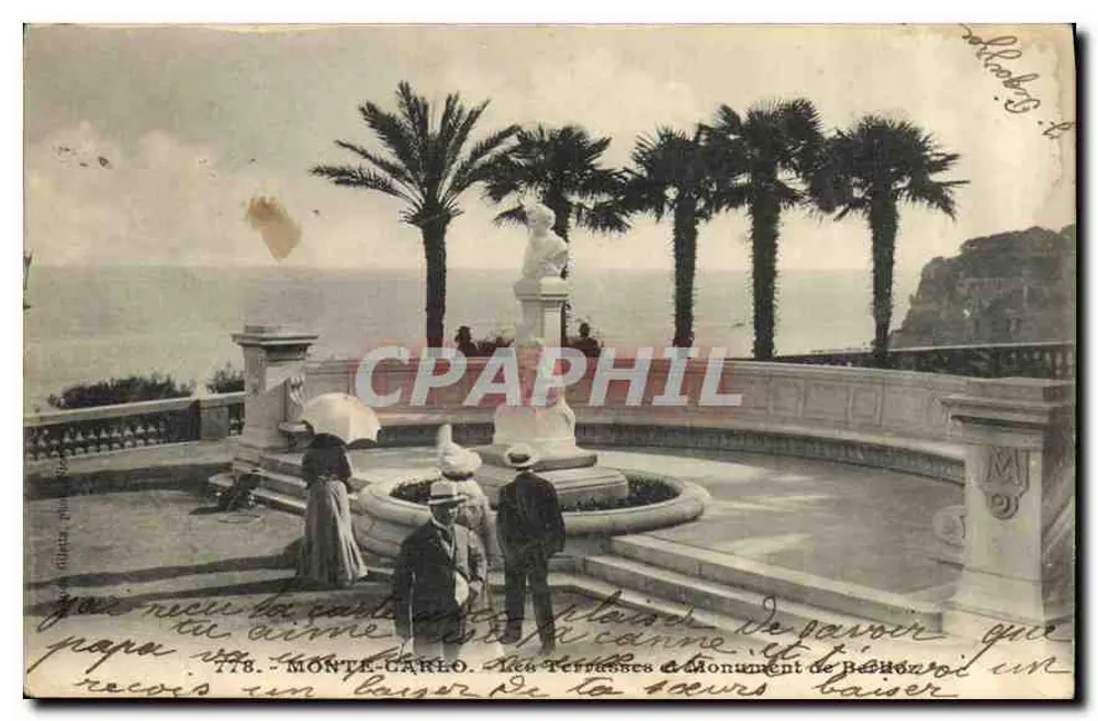 Monte-Carlo — Les Terrasses und Denkmal von Béthoz - Vorderseite