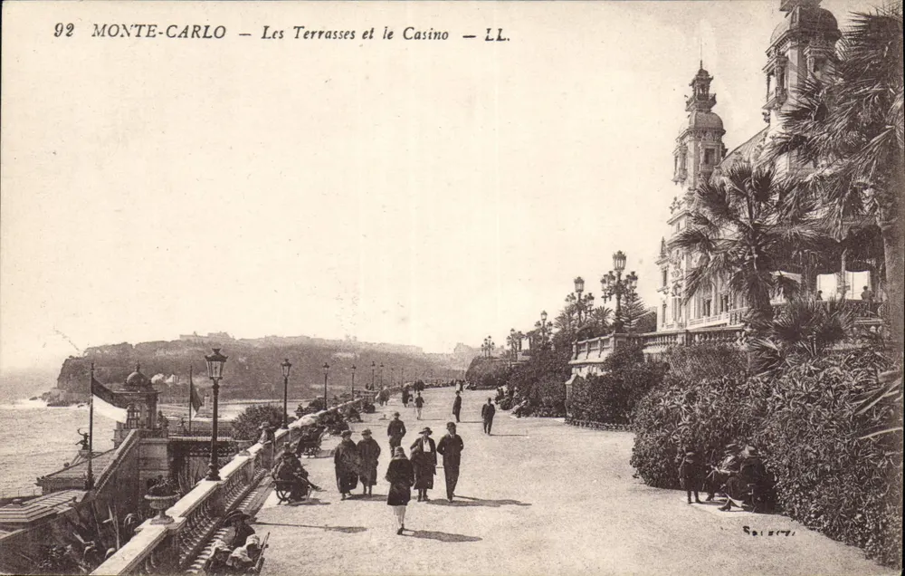 Monte-Carlo — Die Terrassen und das Casino — LL. - Vorderseite