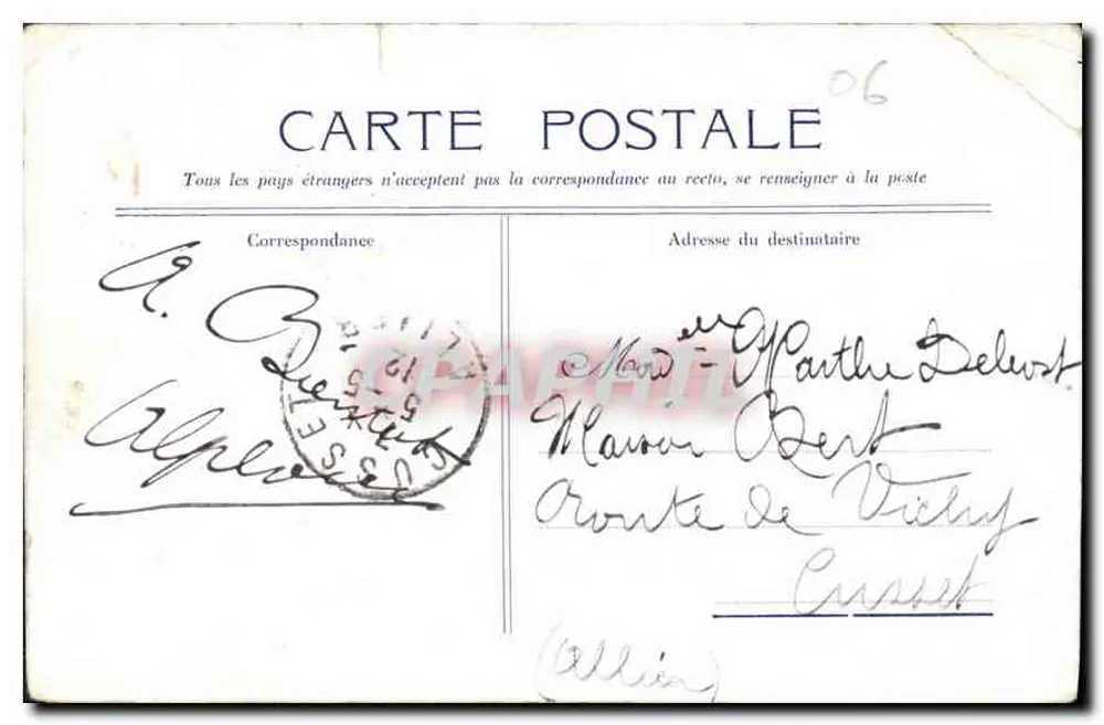 Cannes — Estátua de S.M. Eduardo VII, Rei da Inglaterra — Editor não identificado - Verso