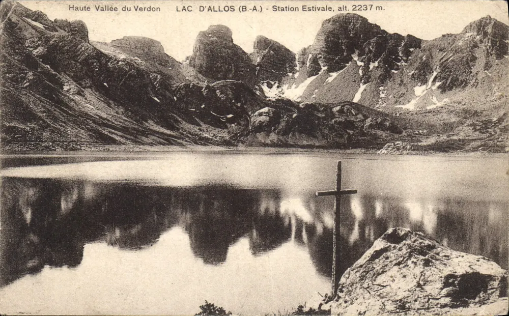 See Allos (B.A.) — Sommerstation, H. 2237 m. — Oberes Tal des Verdon - Vorderseite
