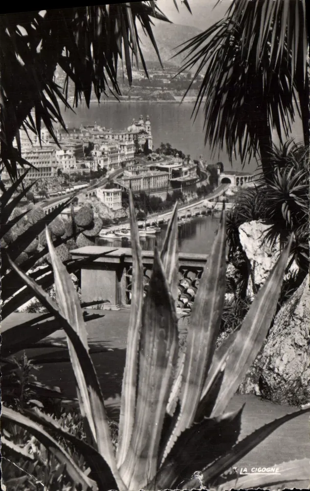 Monte-Carlo und das Casino, gesehen vom Exotischen Garten — Editions « La Cigogne » - Vorderseite