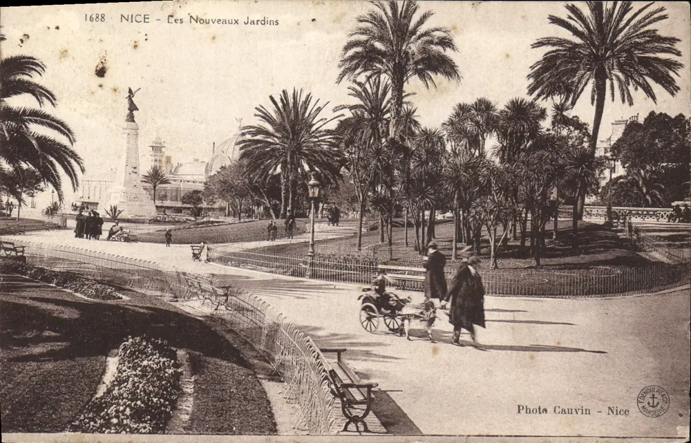 Nizza - De Nieuwe Tuinen — Photo Cauvin - Nizza, n° 1688 - Voorkant