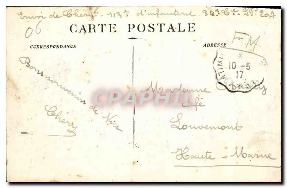 Nizza - De Nieuwe Tuinen — Photo Cauvin - Nizza, n° 1688 - Achterkant
