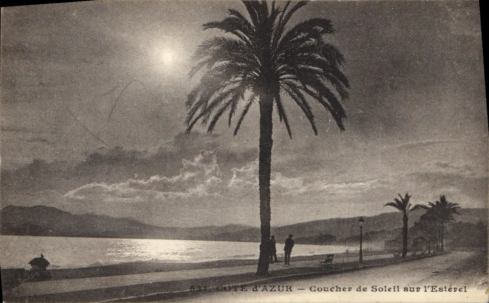 Costa Azul — Pôr do Sol sobre o Estérel — Editor não identificado, n° 531 - Frente