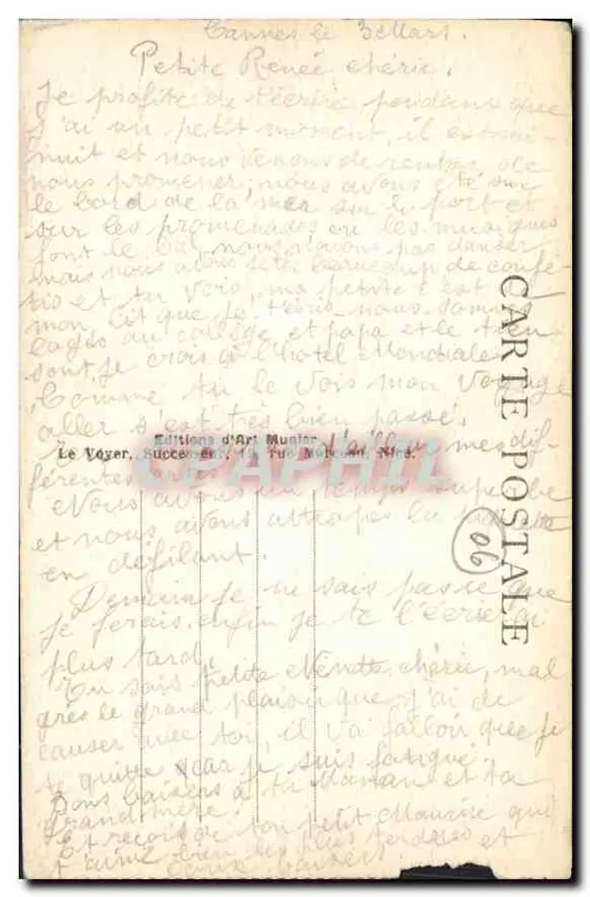 Cannes — Os hotéis e a praia — Photo Munier - Verso