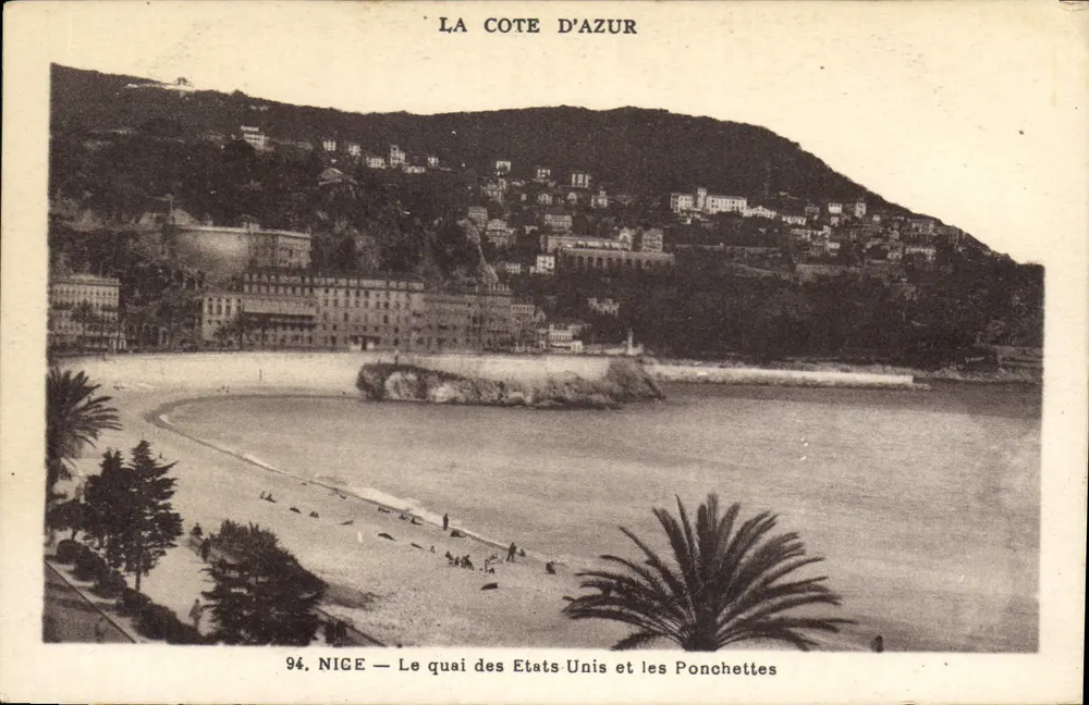 Nice — Der Quai des États-Unis und die Ponchettes — Die Côte d'Azur - Vorderseite