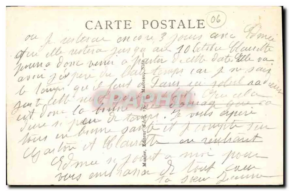 Nice — Der Quai des États-Unis und die Ponchettes — Die Côte d'Azur - Rückseite
