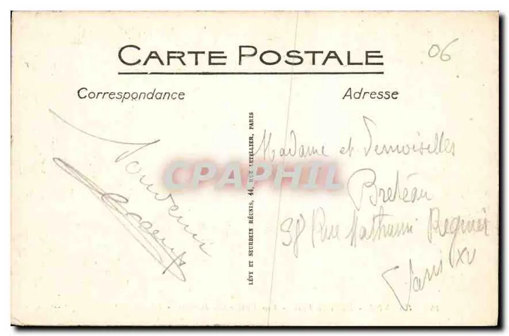 CANNES - Hôtel du Parc - Ein Eingang zu den Gärten - LL - Selecta - Rückseite