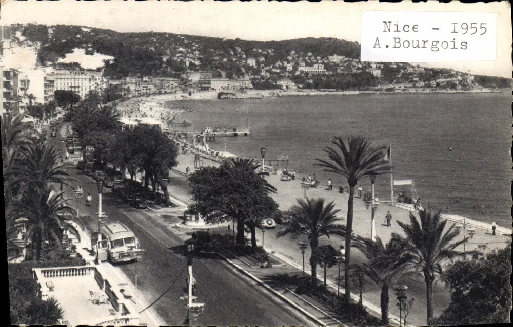 Promenade des Anglais — Nizza — A. Bourgois - Vorderseite
