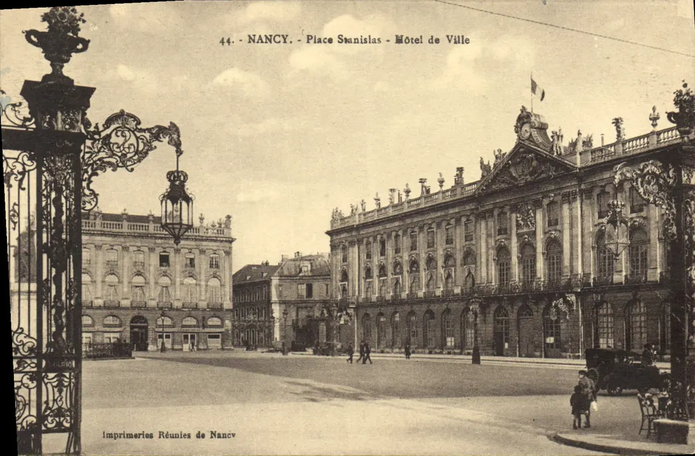 NANCY - Place Stanislas - Hotel de Ville — Imprimeries Réunies de Nancy, n°44 - Recto