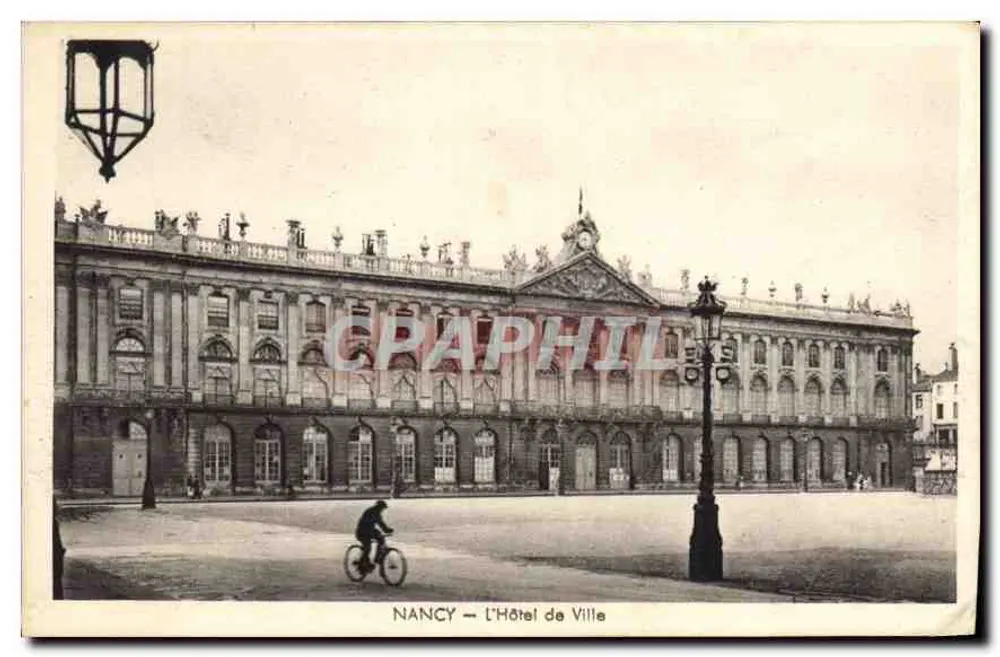 NANCY — O Hotel de Ville — Graphphil - Frente