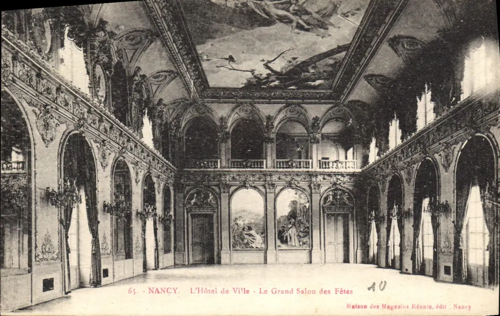 NANCY. Das Rathaus - Der Große Ballsaal — Maison des Magasins Réunis, Verlag Nancy - Vorderseite
