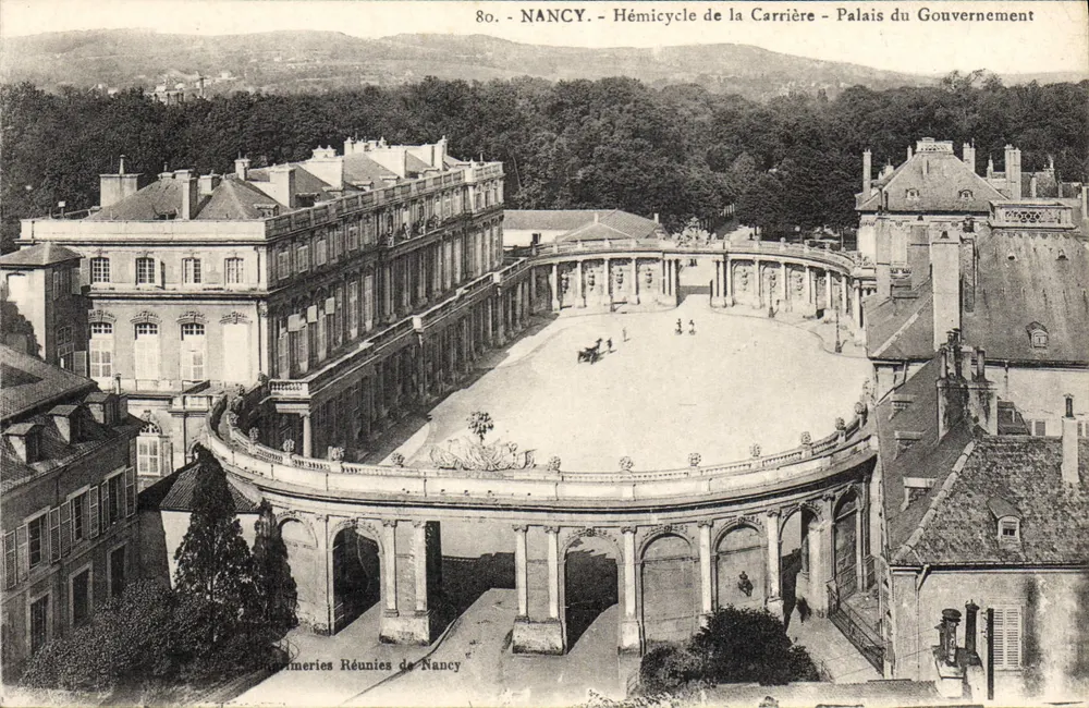 Nancy - Hémicycle de la Carrière - Palast des Regierung — Verleger: Imprimeries Réunies de Nancy, Nr. 80 - Vorderseite