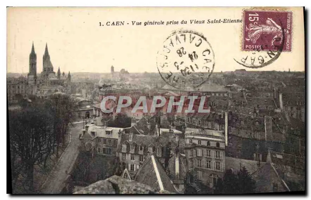 CAEN - Allgemeiner Blick vom Vieux Saint-Etienne — Verlag MARON-DOROY, CAEN, n°1 - Vorderseite