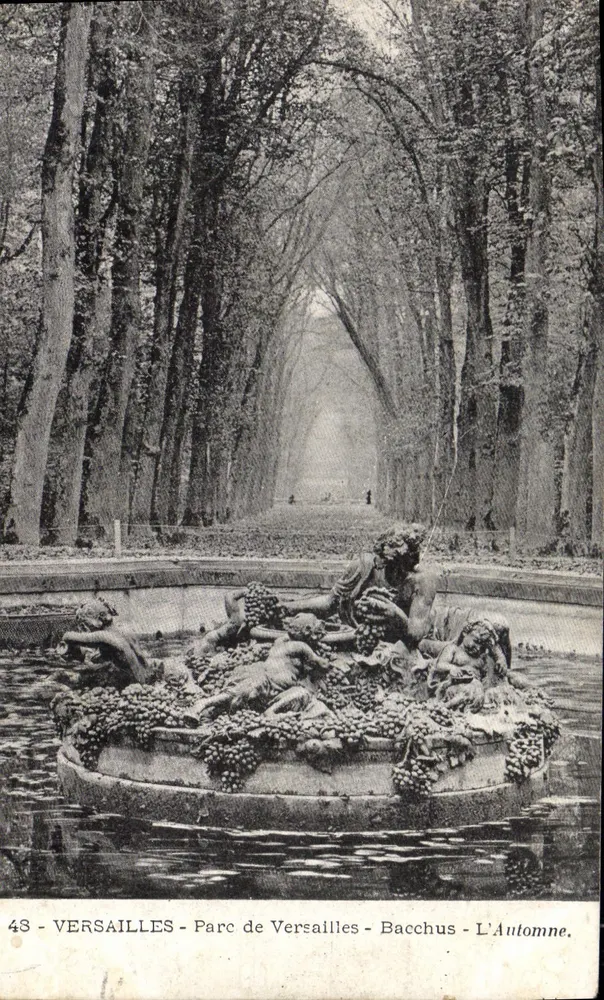 Versailles - Parque de Versailles - Bacchus - O Outono - Frente