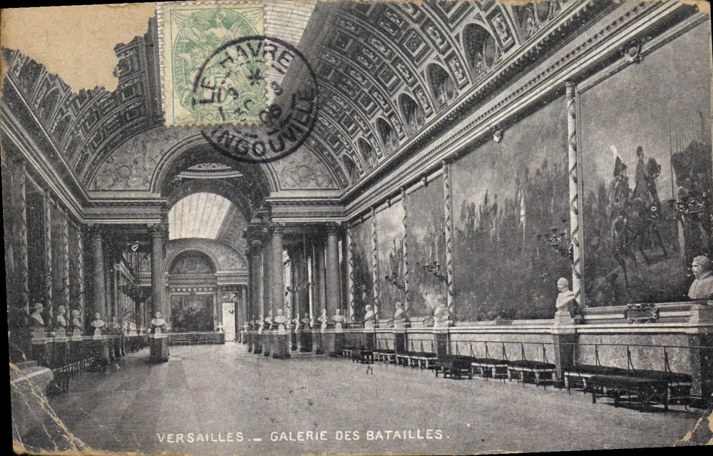 Versailles — Galerie des Batailles — éditeur imprimeur non visible, n° de série non lisible - Frente