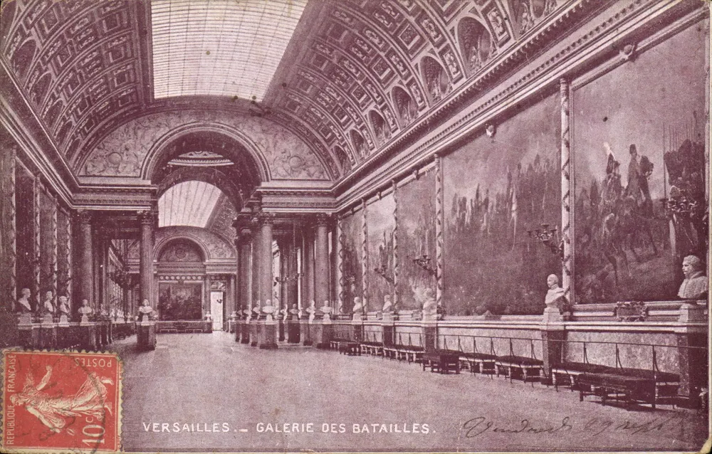 Versailles — Galeria das Batalhas — Editor: Conrad & Cie - Frente