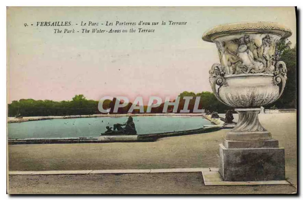 Versailles - Der Park - Die Wasserparterre auf der Terrasse — M. Moreau Édit. Versailles - Vorderseite