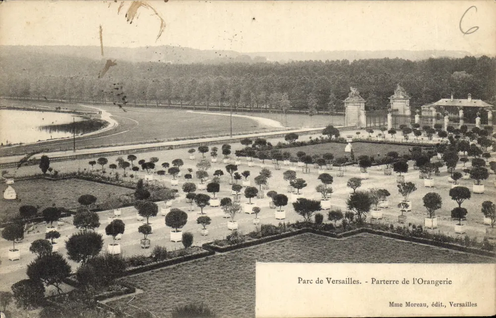 Parque de Versailles - Parterre da Orangerie — Mme Moreau, editora, Versailles - Frente