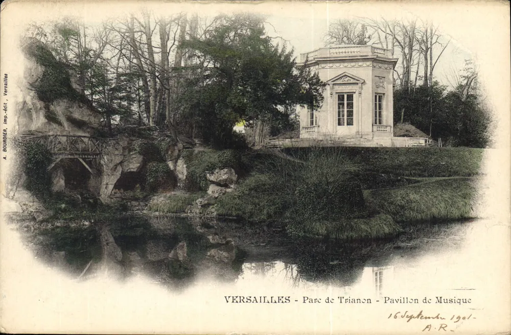 Versailles - Parque de Trianon - Pavilhão da Música — A. Bourder, editor-imp., Versailles - Frente