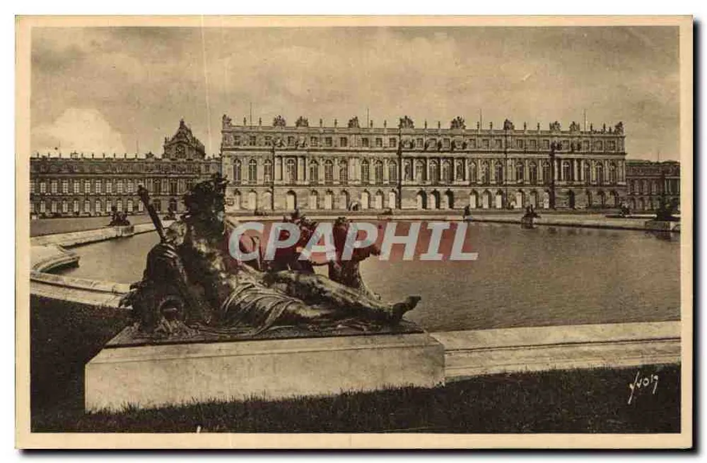 Schloss Versailles — Fassade über die Wasserparterres — Art Editions YVO, Paris - Vorderseite