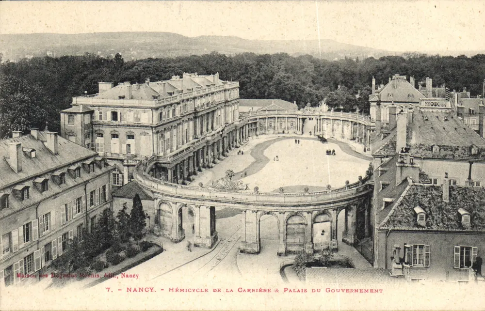 Nancy - Hemicycle de la Carriere & Palais du Gouvernement — Maison des Magazines Kellmis, Verlag, Nancy - Vorderseite
