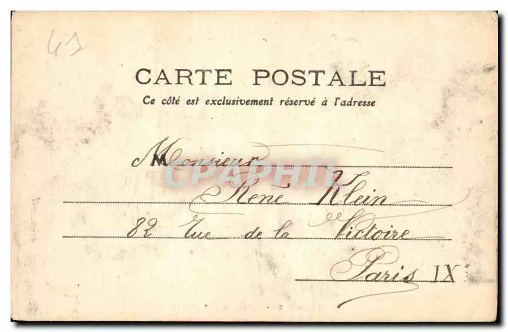 Loir-et-Cher — 84 — Castelo de Chaumont — editor T. L. Sugan - Verso